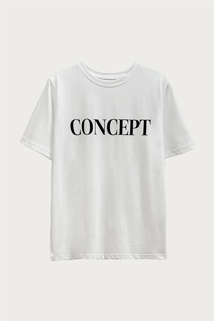 컨셉트 하프 티셔츠