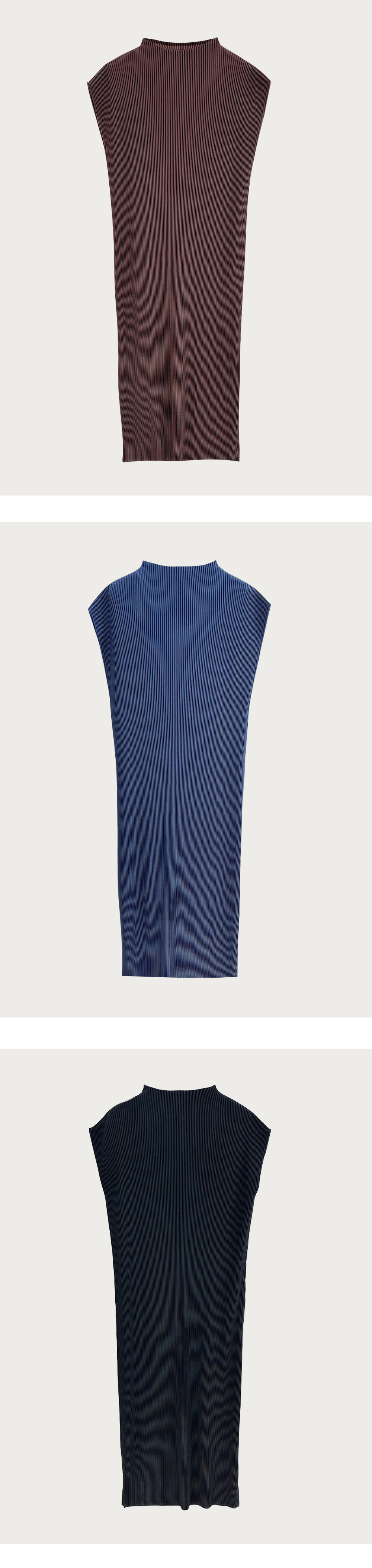 긴 드레스 네이비블루 색상 이미지-S231L2